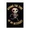 Time Of My Afterlife Witty Skeleton Smiling Sparkles Wall Plaque Art